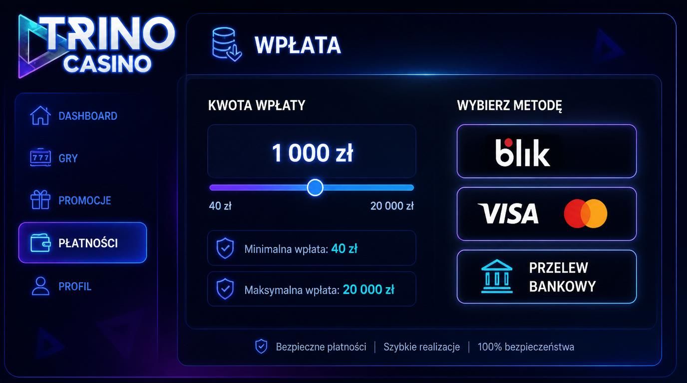 Interfejs z limitem wpłaty dla metod płatności w PLN